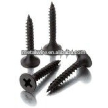 Tornillo de pared de yeso negro fosfatado